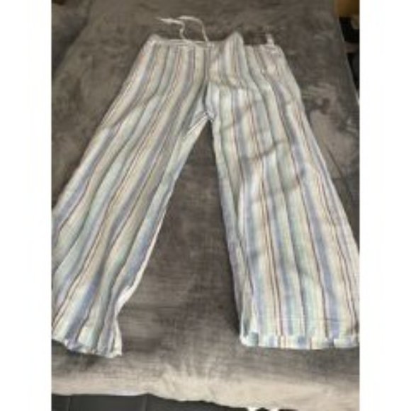 50% or more Off Name Brand Clothes ** Vince Camuto Womens Stripped Wide Leg Pa - Picture 2 of 4